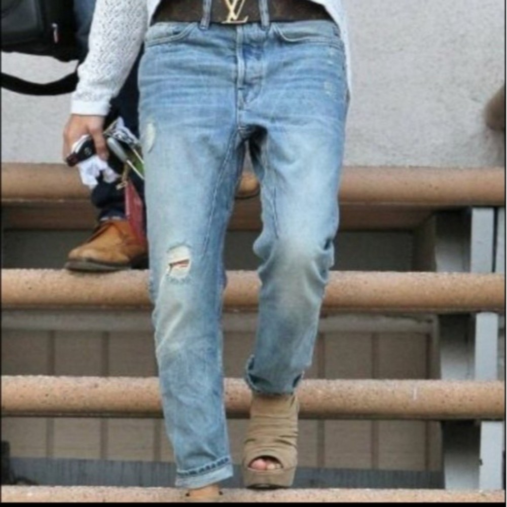 ALL SAINTS distressed Everett kick jeans size 27